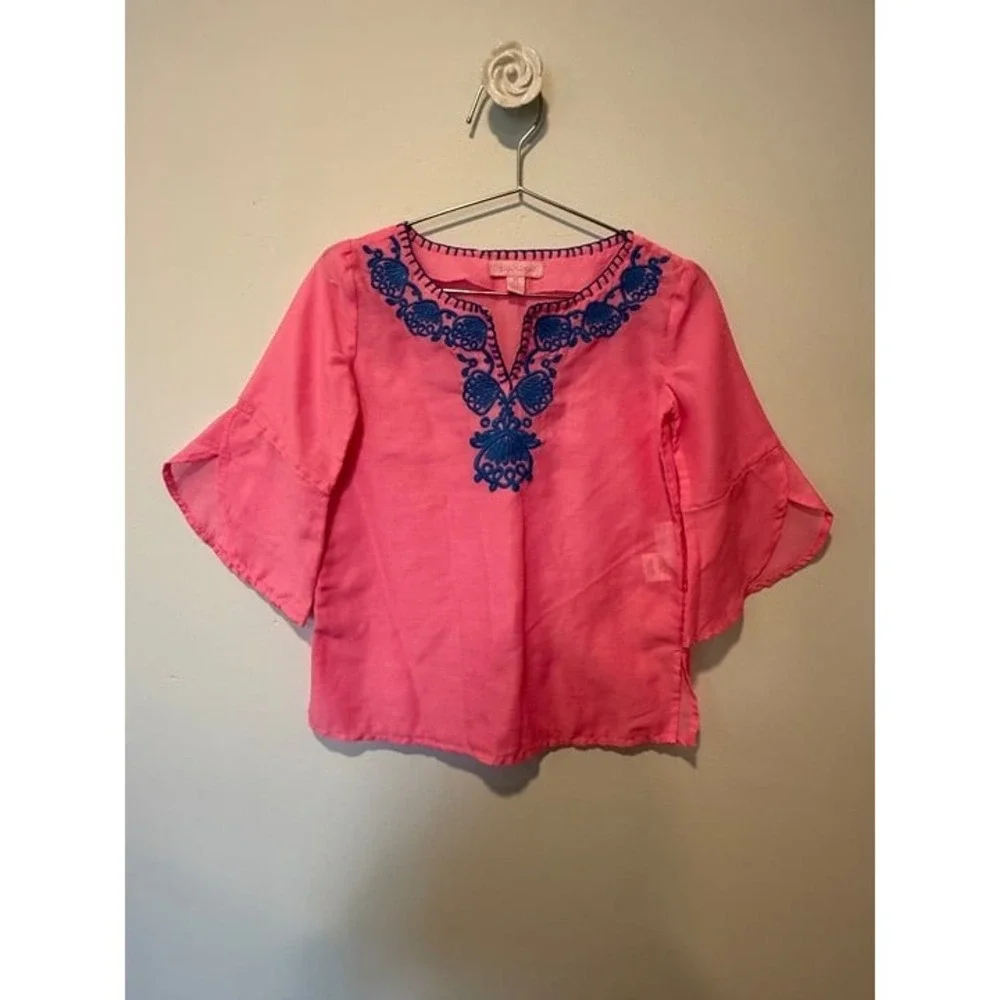 Lilly Pulitzer Girls 2-3T Caftan Coverup Pink